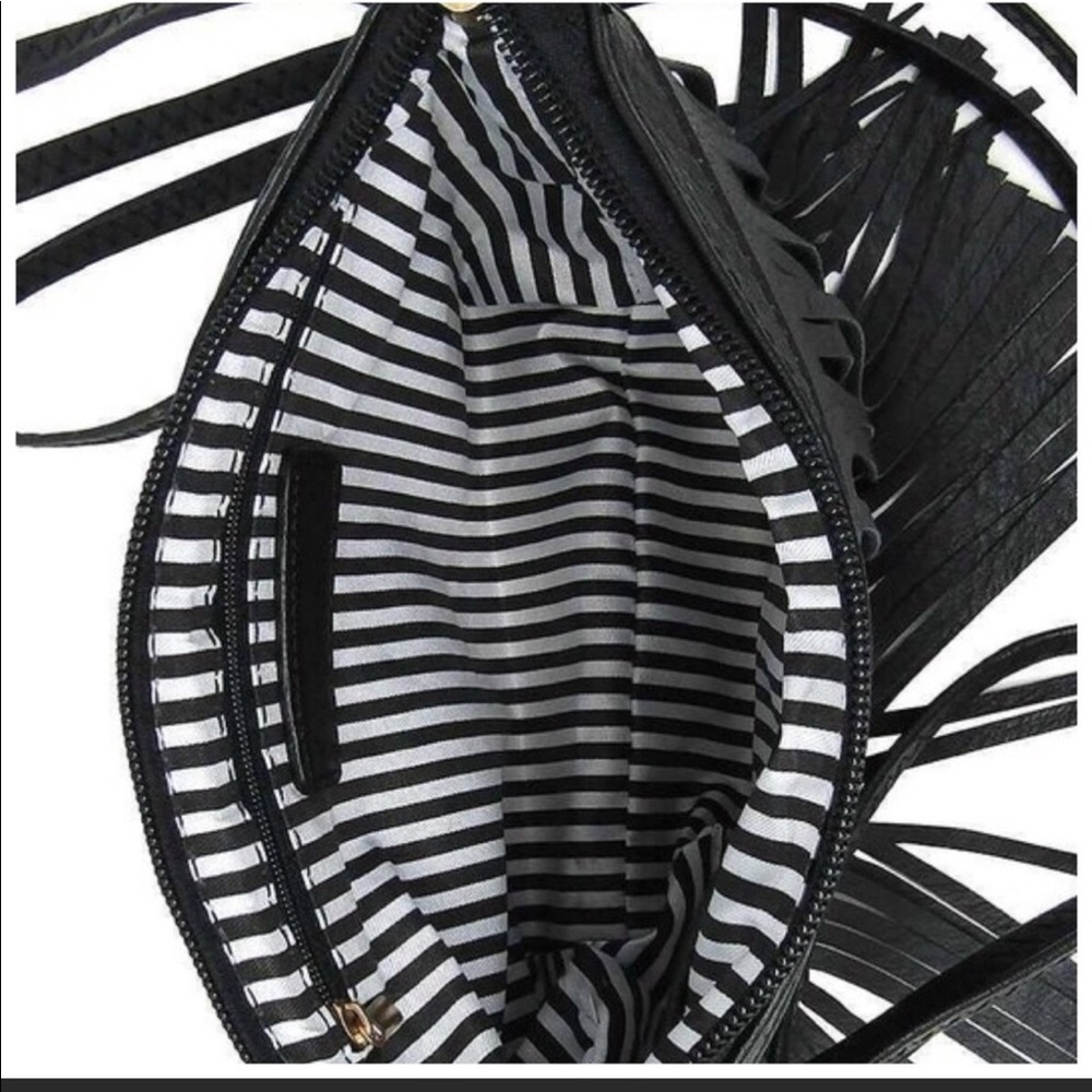 Black Fringe Tassel Boho Festival Crossbody Last One❗️ - Picture 4 of 8